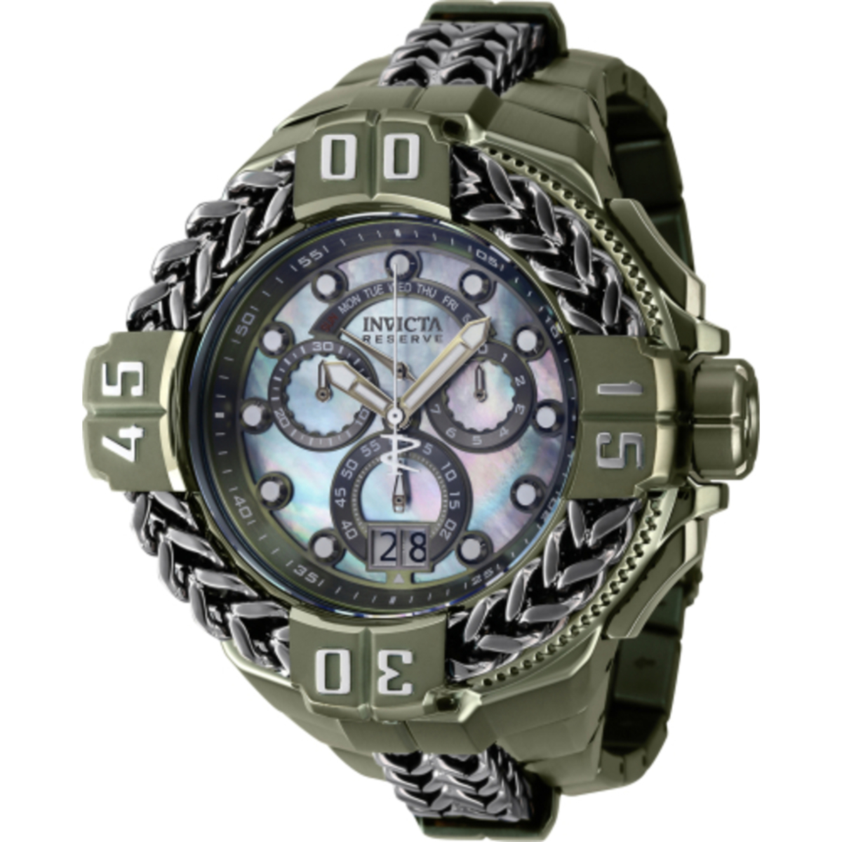 Invicta Reserve Gladiator Grey Dial Mens Watch 38713