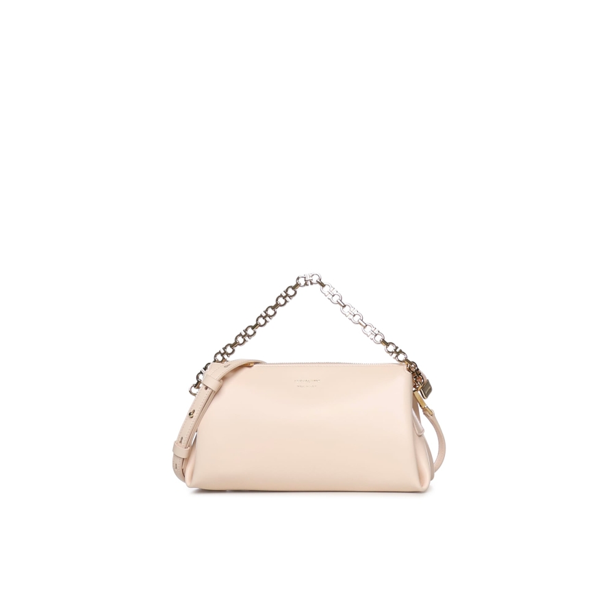Ferragamo Mini Leather Bag With Logo