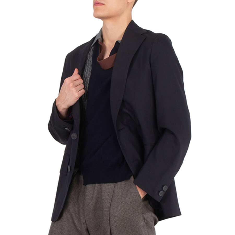 Kolor Mens Navy Single Breasted Blazer