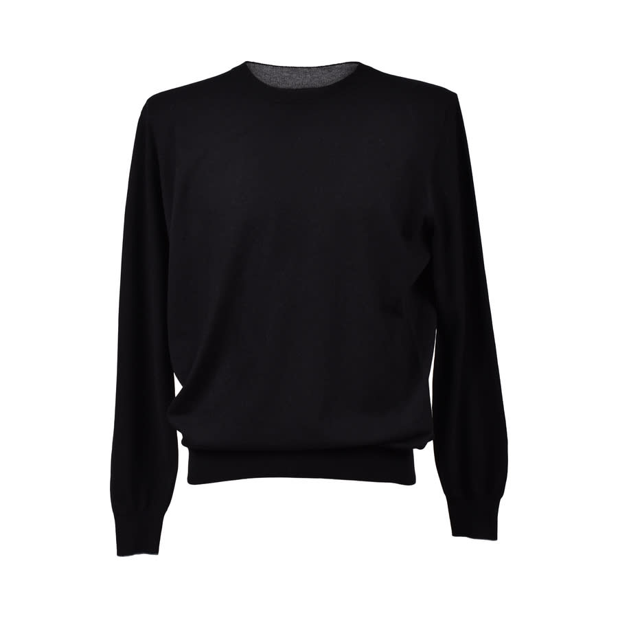 Brunello Cucinelli Black Cashmere Crew Neck Sweater
