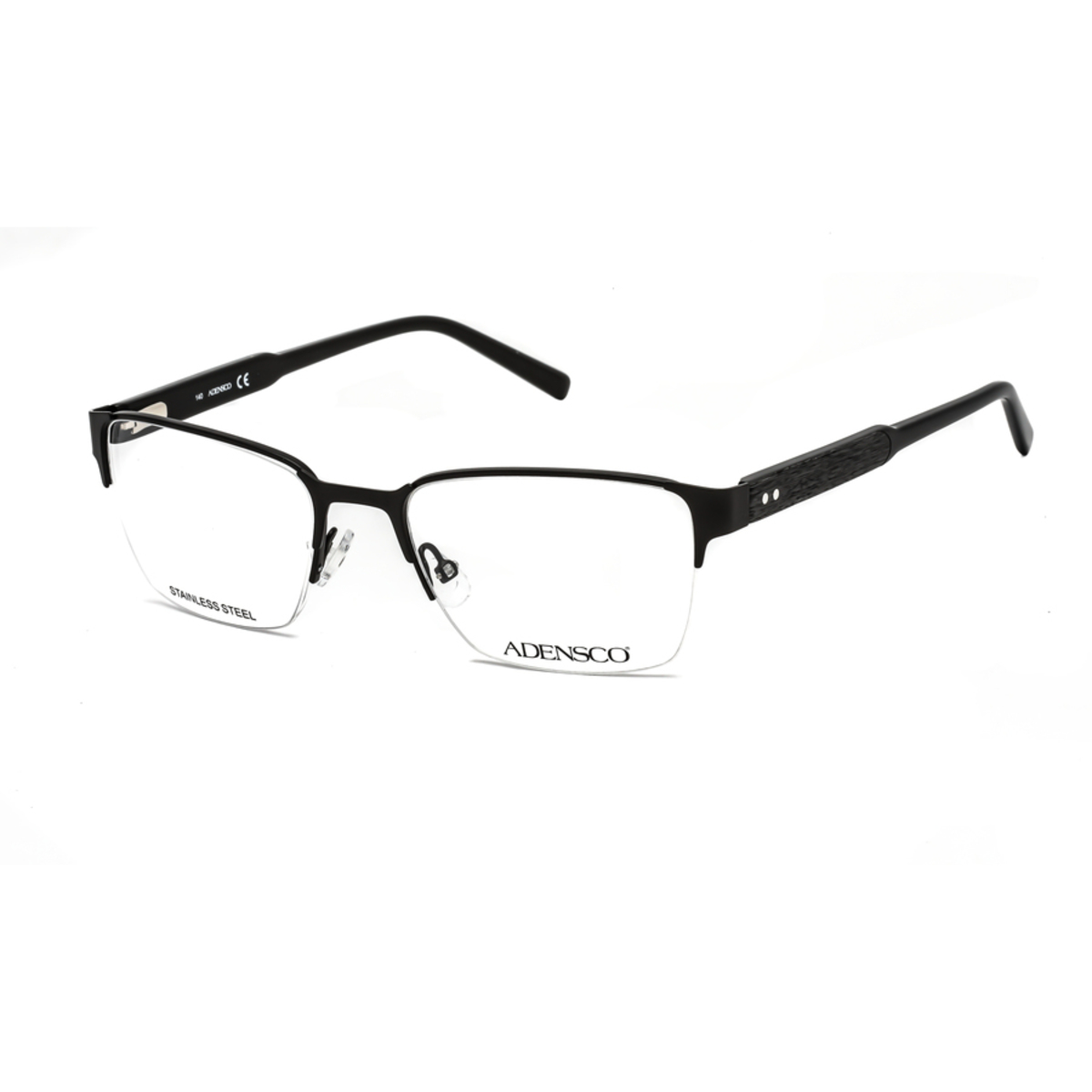 Adensco Mens Black Square Eyeglass Frames Ad11300030051