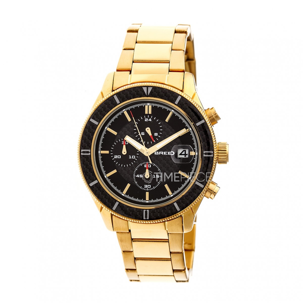 Breed Maverick Chronograph Black Dial Mens Watch 7502