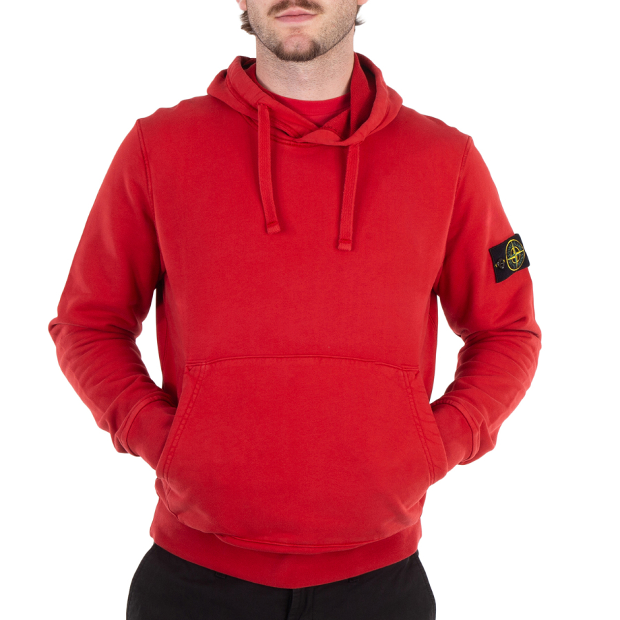 Stone Island Compass Logo Patch Popover Hoodie