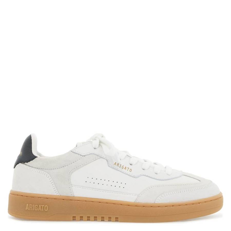 Axel Arigato dice T-toe White Low Top Sneakers With Logo Patch On The Tongue And Logo Lettering On The Rear In Leather Man