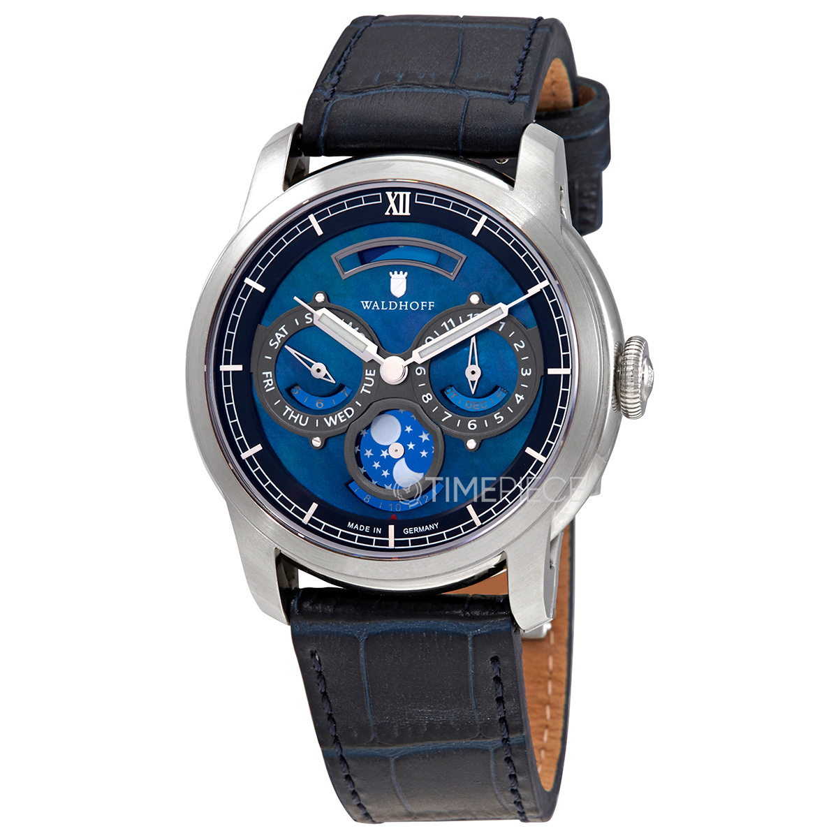 Waldhoff Olympus Blue Dial Mens Watch Olympus Royal Blue Obsidian