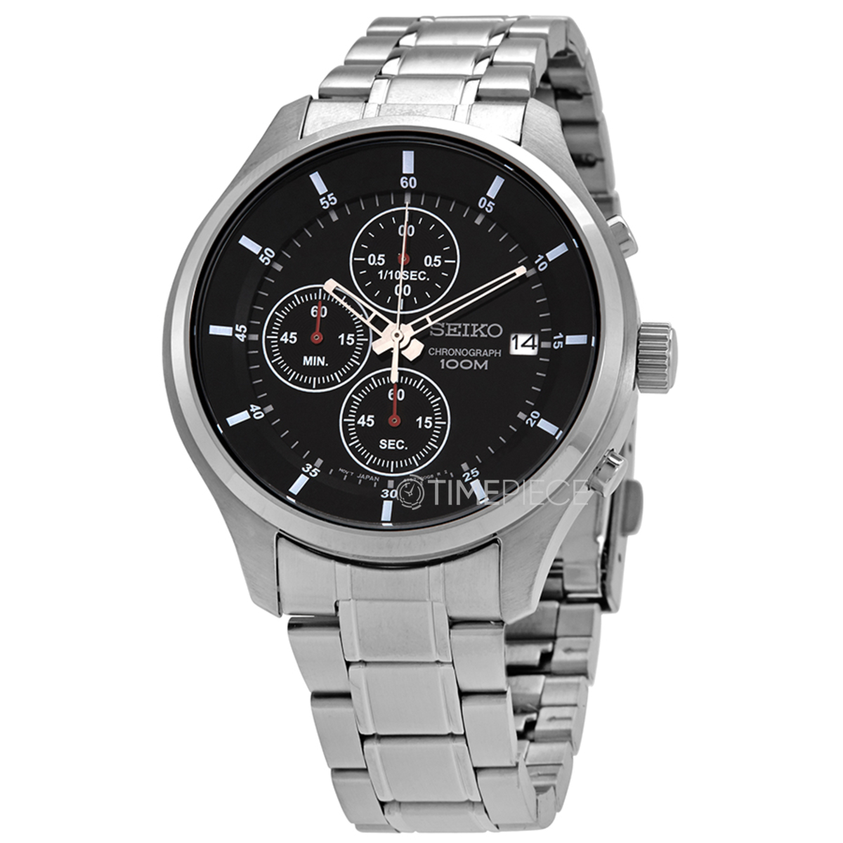 Seiko Tactical Chronograph Quartz Black Dial Watch SKS539P1