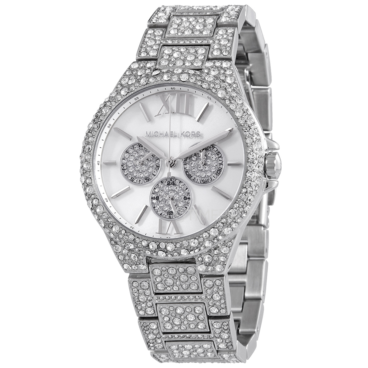 Michael Kors Camille Chronograph Quartz Crystal Silver Dial Ladies