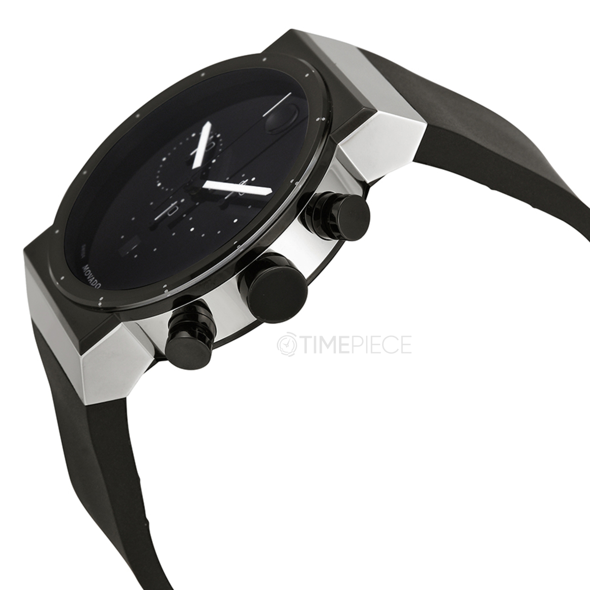 Movado Sapphire Synergy Black Dial Chronograph Men