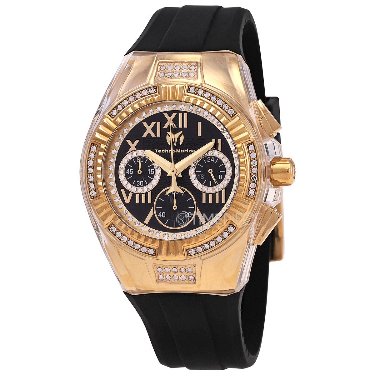 Technomarine Cruise Chronograph Quartz Black Dial Ladies Watch TM-121129