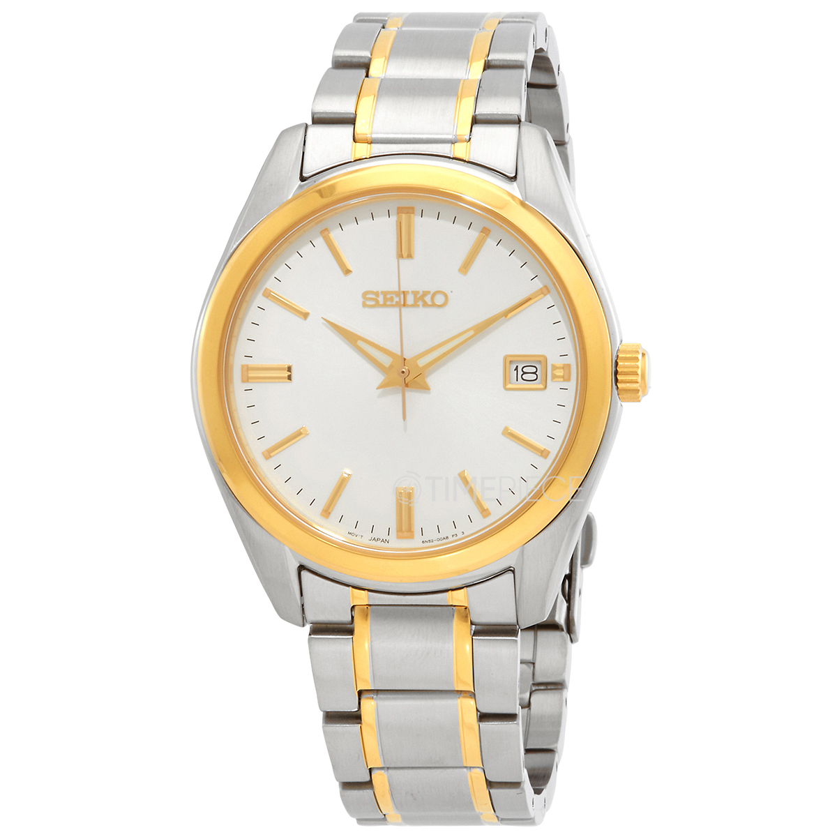 Seiko Quartz White Dial Mens Watch SUR312P1