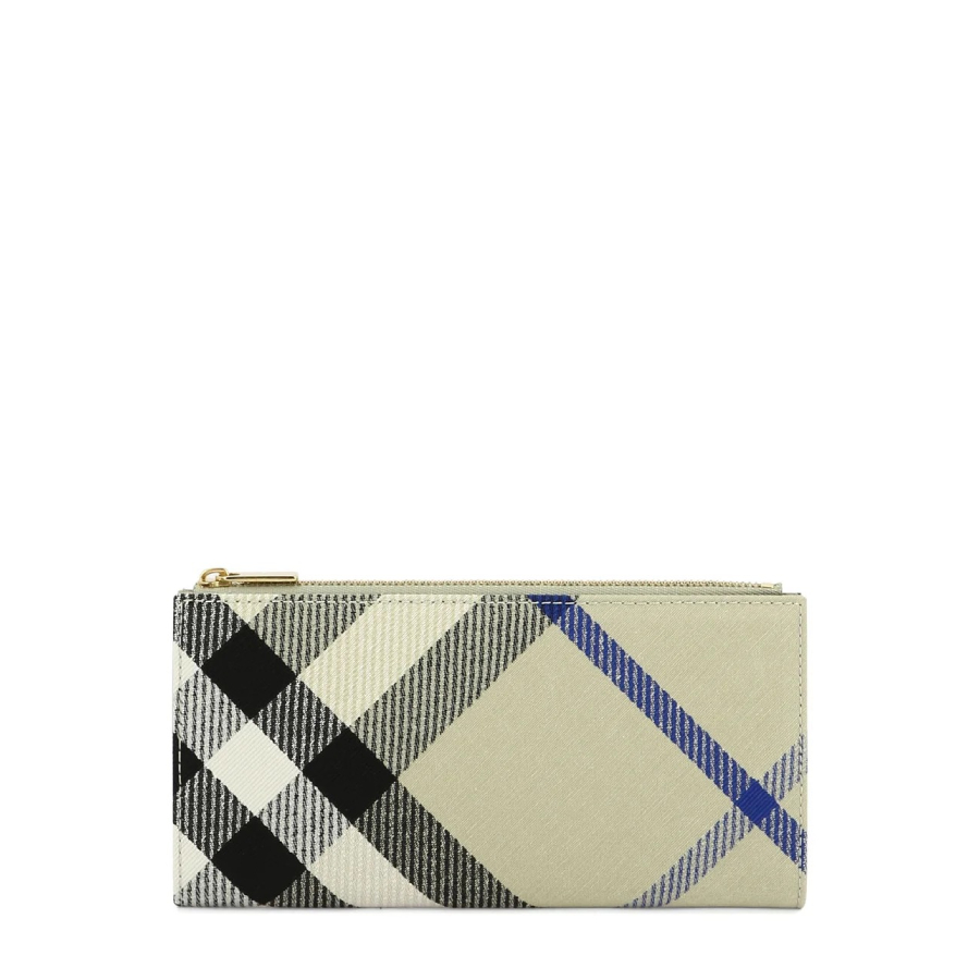 Burberry Large Checked Bi-Fold Wallet