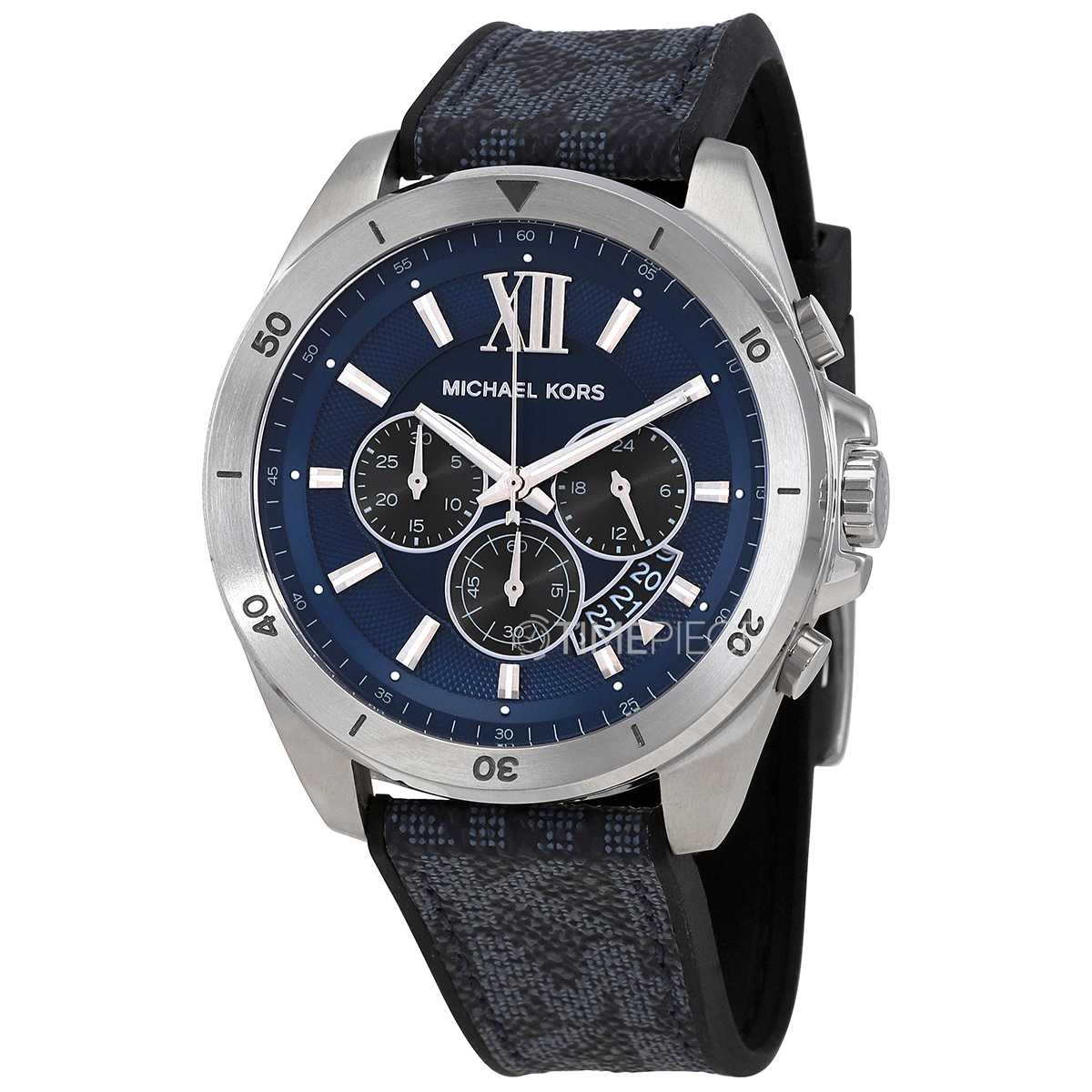 Brecken Blue Quartz Watch Kors Dial Chronograph Mens MK8923 Michael