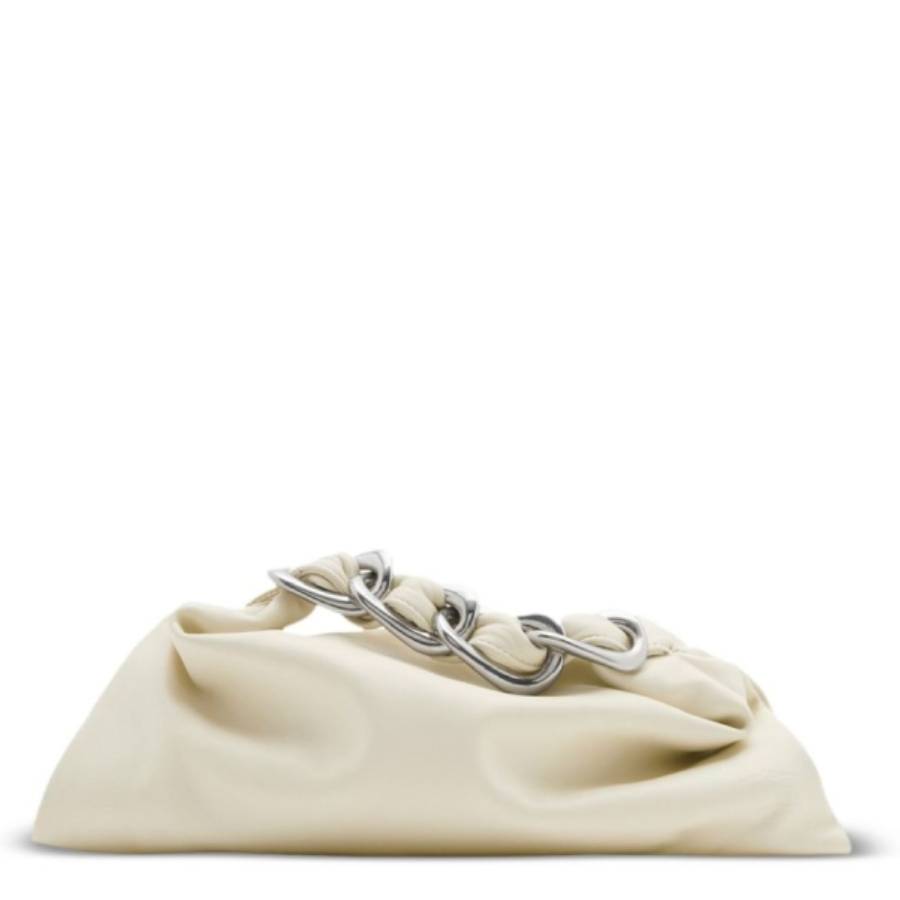 Burberry Mini Swan Leather Bag - Almond