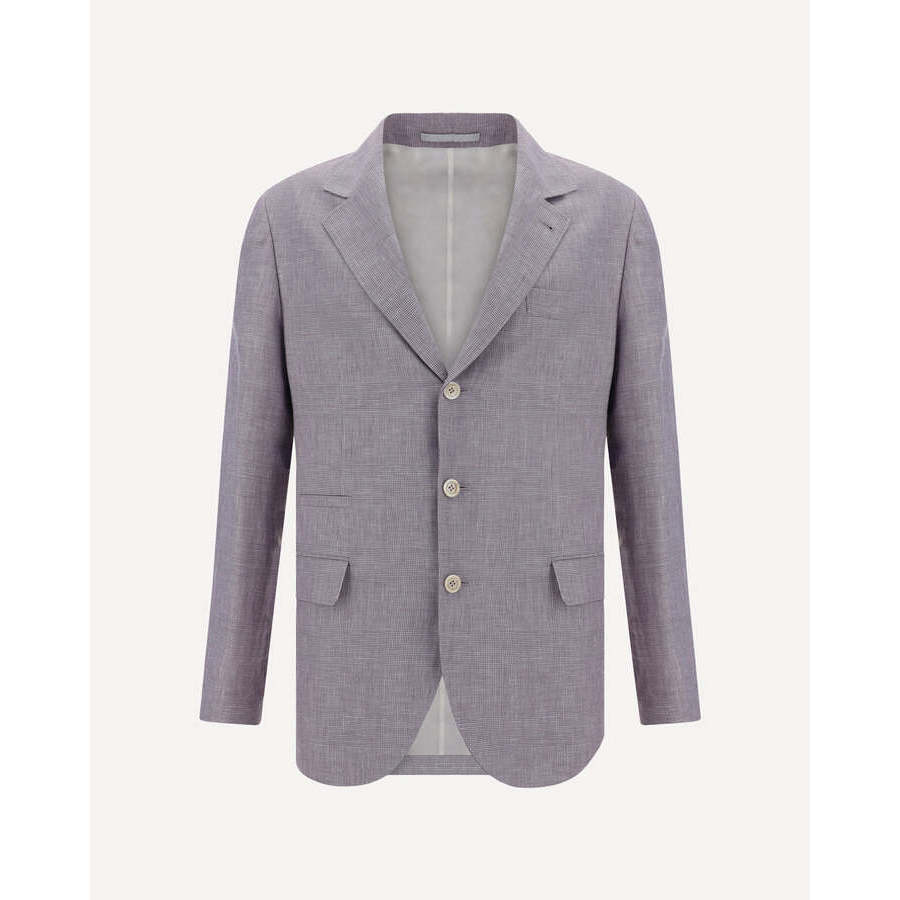 Brunello Cucinelli Lavender Wool Linen Silk Blazer