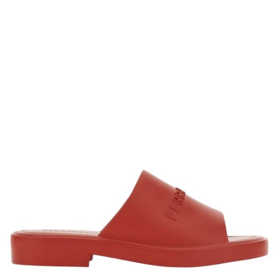 Ferragamo Giuneva Logo Embossed Slides