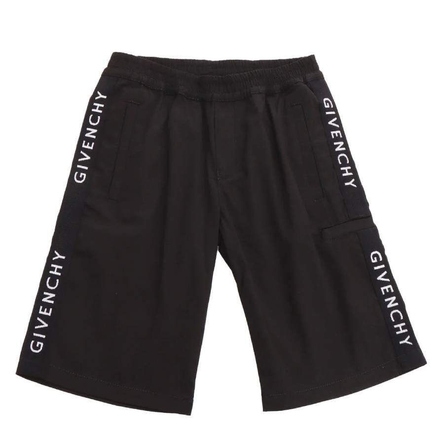 Givenchy Kids Logo-Tape Bermuda Shorts