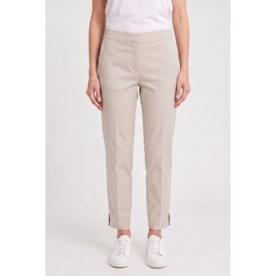 Brunello Cucinelli Women's Casual Beige Cotton Pants Nwt