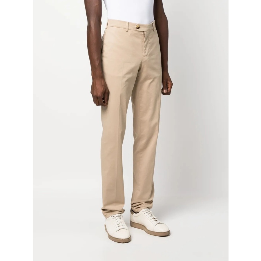 Brunello Cucinelli Beige Straight-Leg Trousers
