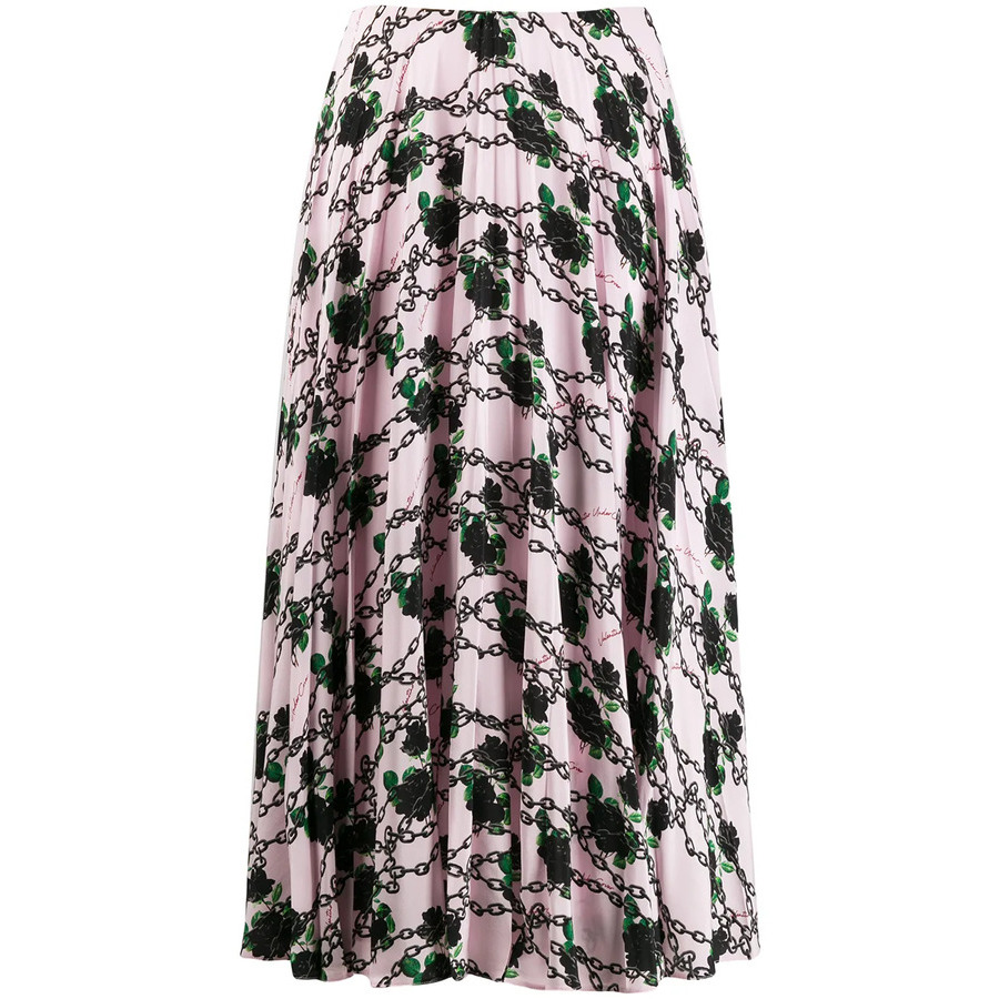 Valentino Garavani X Undercover Silk Pleated Skirt