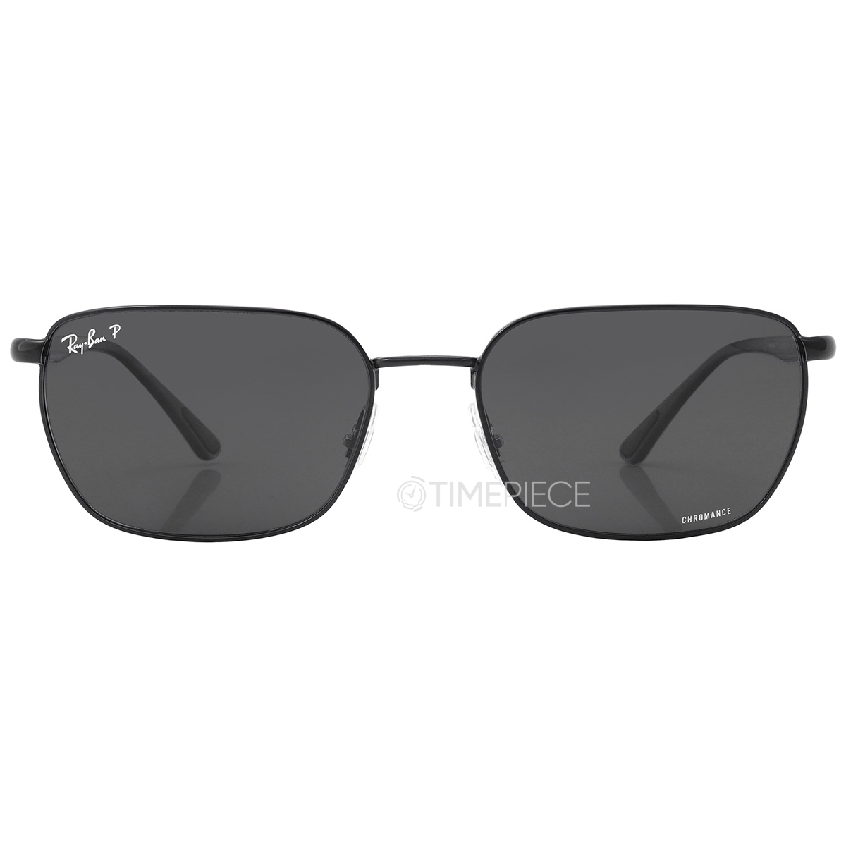 Ray Ban Chromance Dark Grey Rectangular Unisex Sunglasses RB3684CH 002 ...