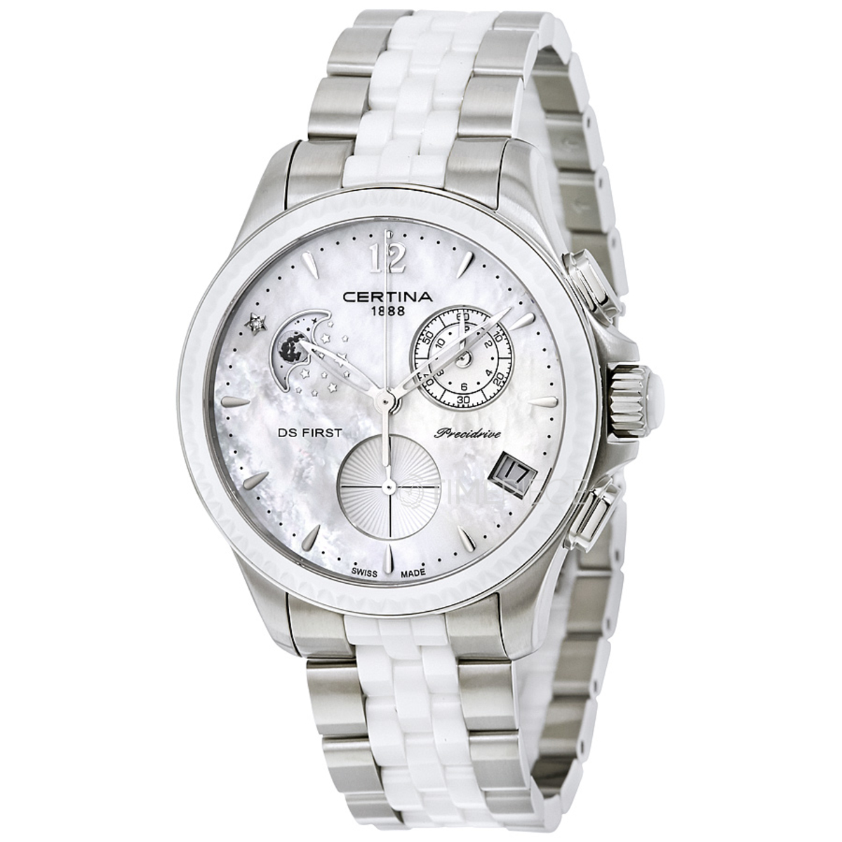 Certina C030.250.11.106.00 DS First Lady Moon Phase Ladies Chronograph ...