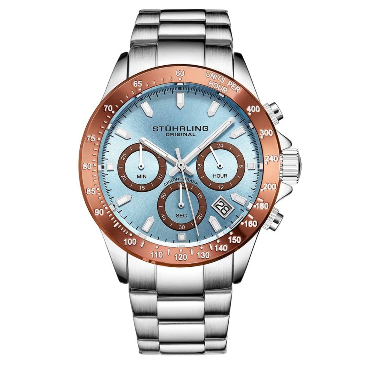 Stuhrling Original Monaco Blue Dial Mens Watch M15804