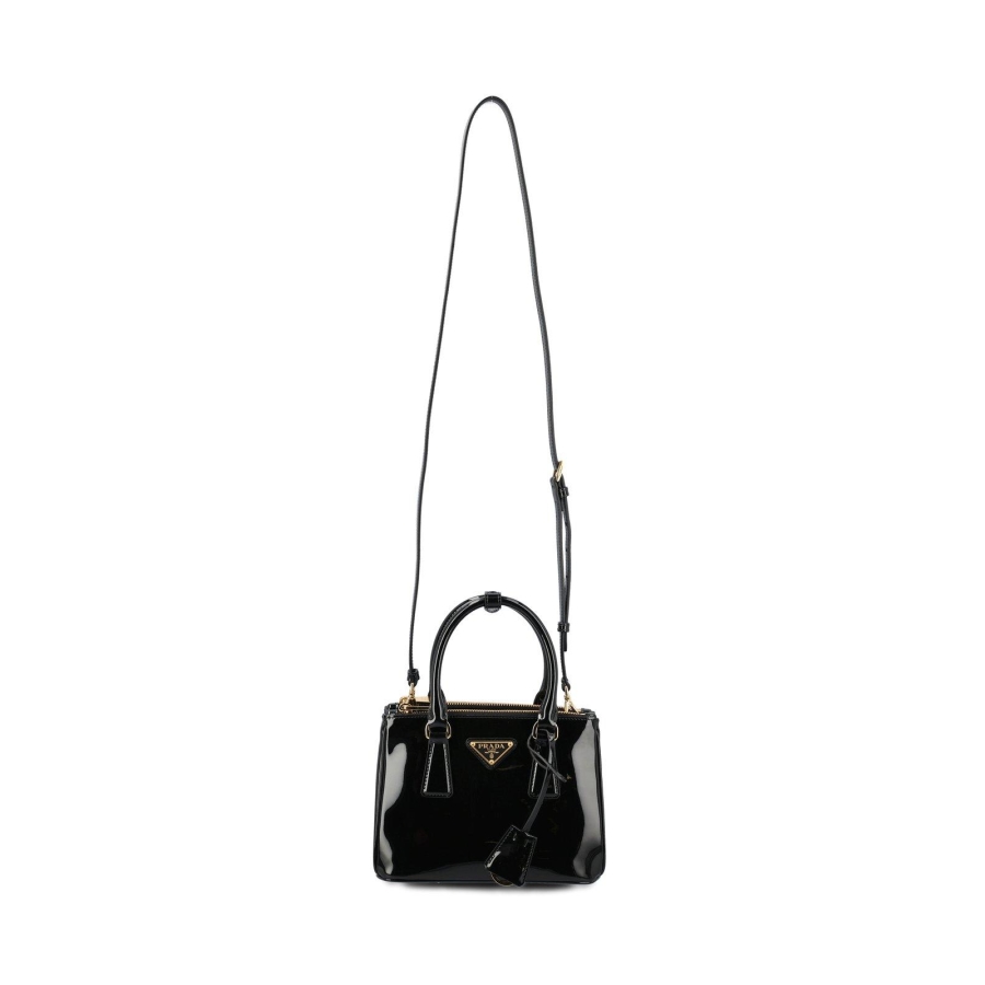 Prada Logo Plaque Top Handle Bag