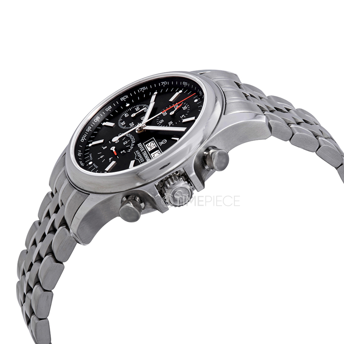 Revue Thommen Airspeed Chronograph Automatic Black Dial Mens Watch