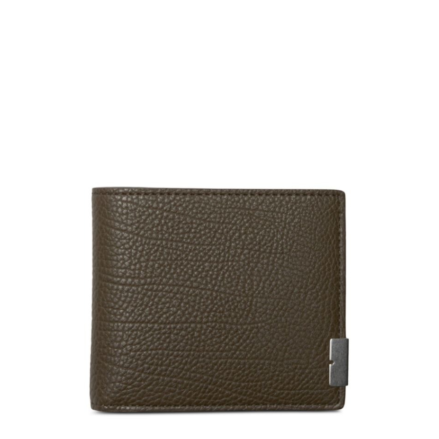 Burberry B-Cut Bi-Fold Calf Leather Wallet