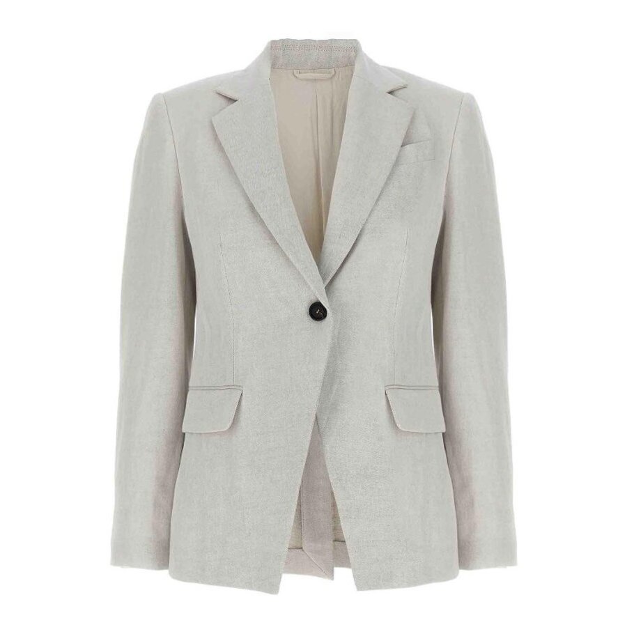 Brunello Cucinelli Wogesso Linen Cotton Tailored Blazer
