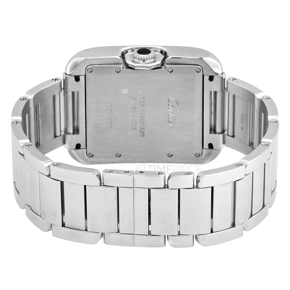 Cartier Tank Anglaise Silver Dial 18kt 