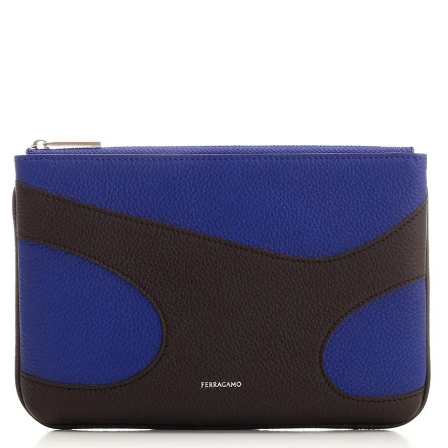 Ferragamo Logo-Print Cut-Out Card Case — Multicolor
