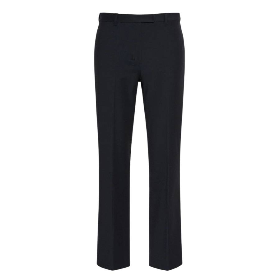Max Mara Stretch Cotton-Blend Trousers, Brand Size 42IT_40F ( US Size 8 )