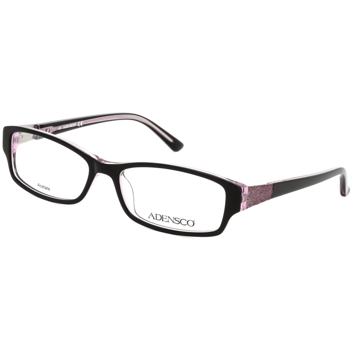 Adensco Ladies Black Square Eyeglass Frames Jan0JJT0053