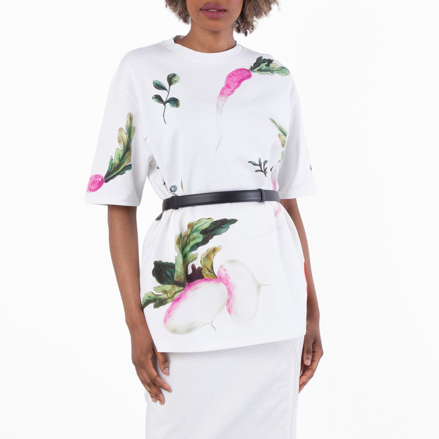 Loewe Radish Print Oversized Fit T-Shirt