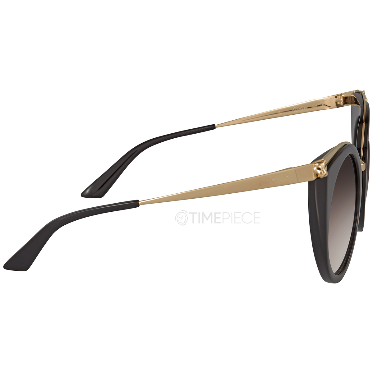 Cartier Brown Cat Eye Ladies Sunglasses CT0122SA 001 53