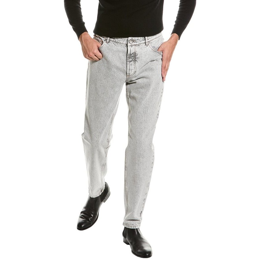 Brunello Cucinelli Light Grey Denim Jeans — Grey