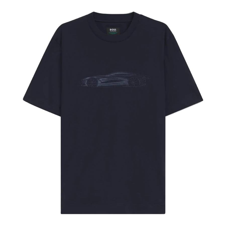 Hugo Boss Boss X Aston Martin Mercerised-Cotton T-Shirt With Car Artwork
