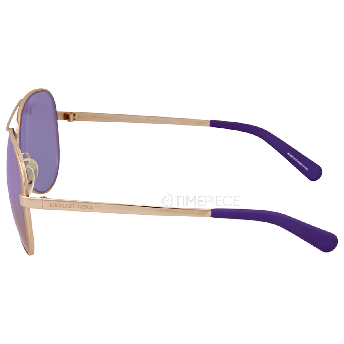 Buy the Michael Kors Chelsea Purple Aviator Sunglasses