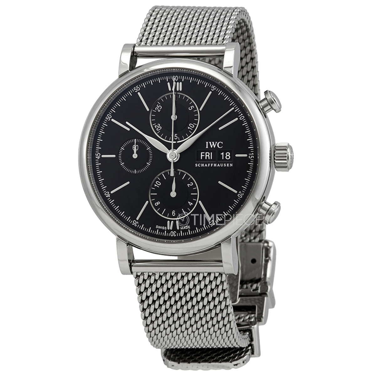 IWC Portofino Chronograph Automatic Black Dial Mens Watch IW391030