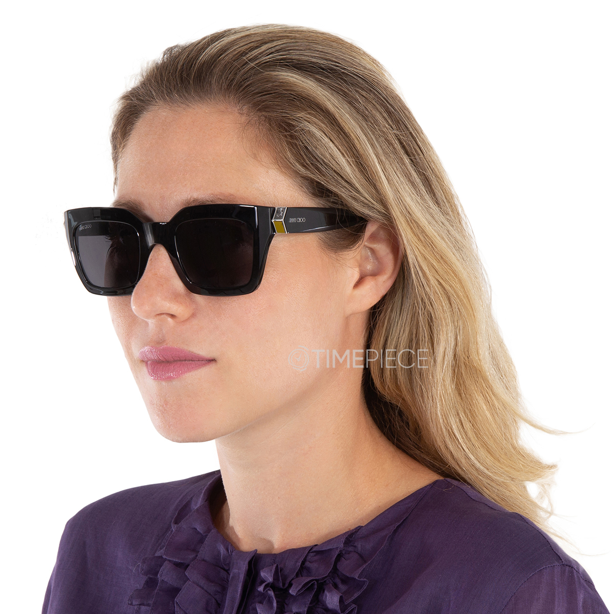 Jimmy Choo Grey Blue Rectangular Ladies Sunglasses MAIKA/S 0807/IR 50