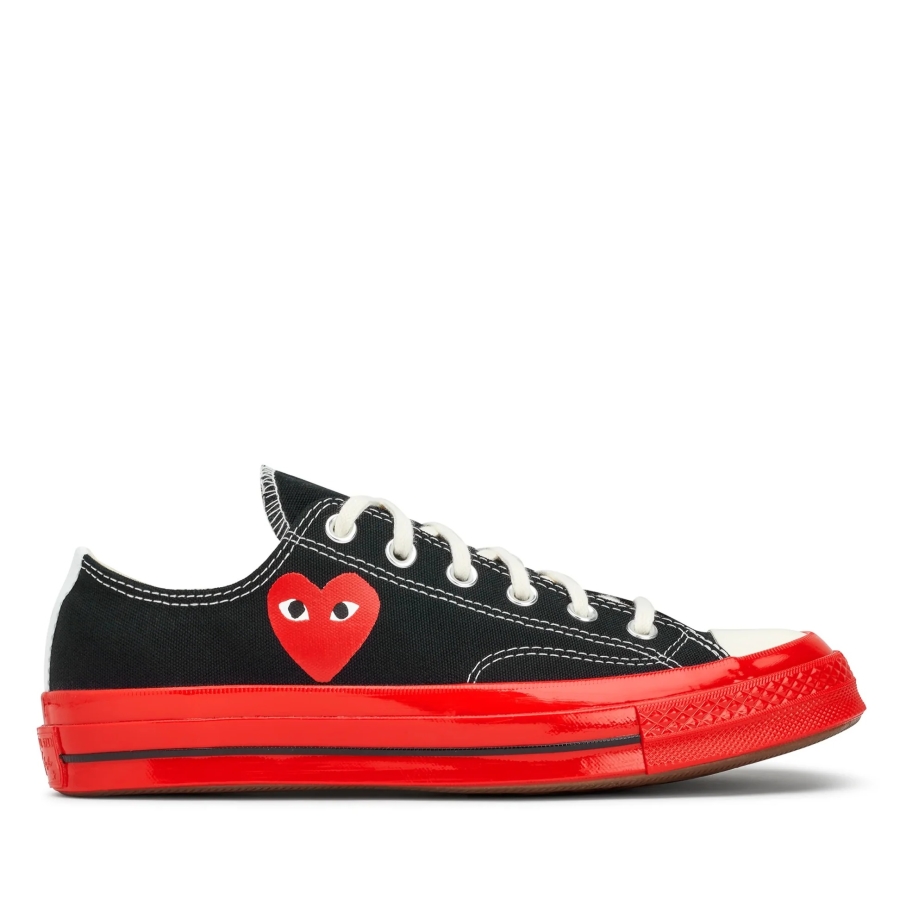 Comme Des Garcons Play X Converse Mens Black Sneakers