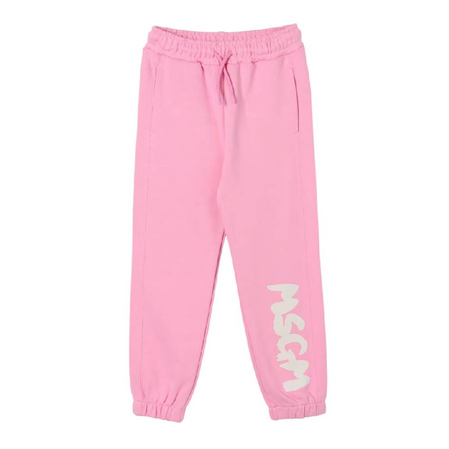 Msgm Logo-Printed Cotton Joggers
