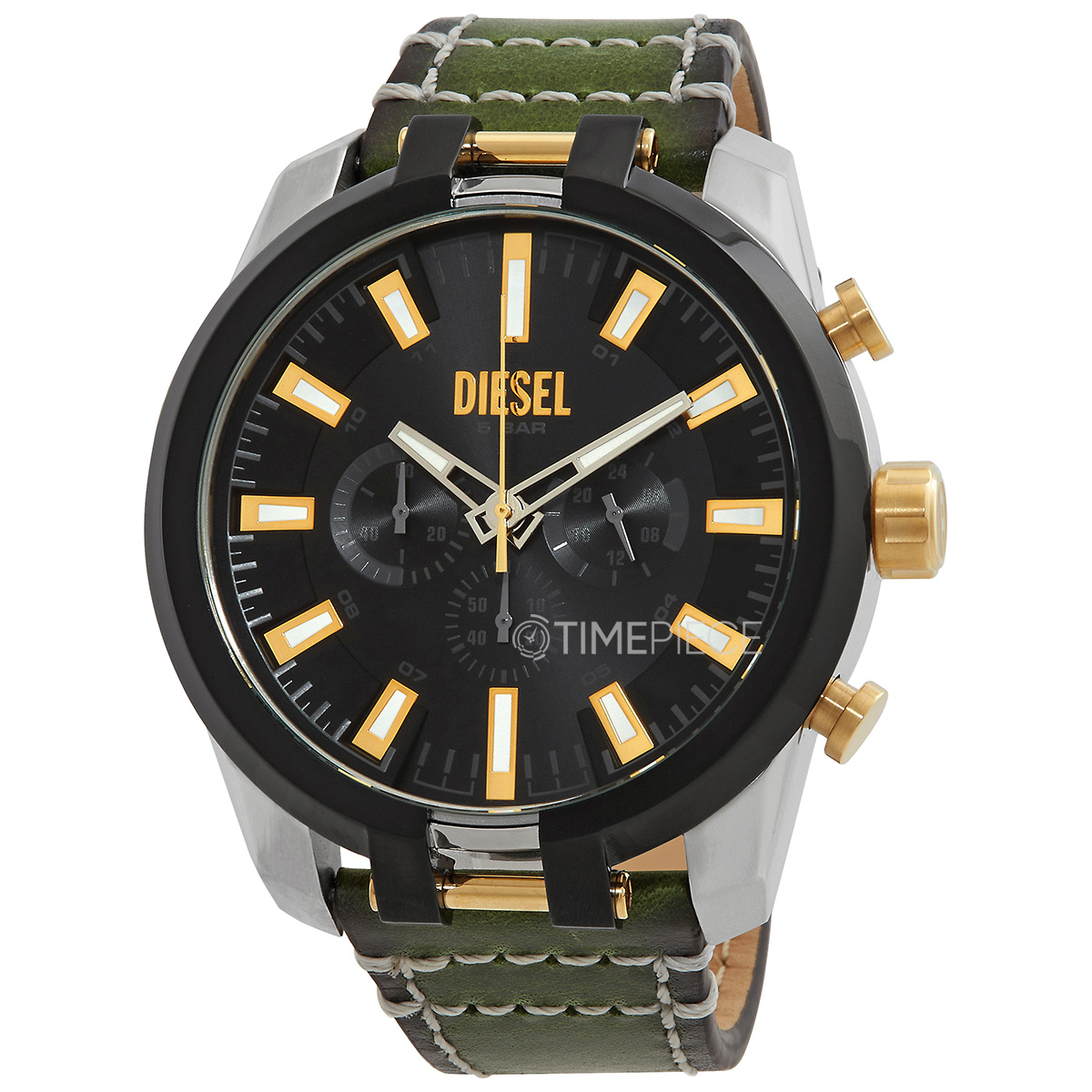 Diesel Split Chronograph Quartz Watch DZ4588 Mens Black Dial