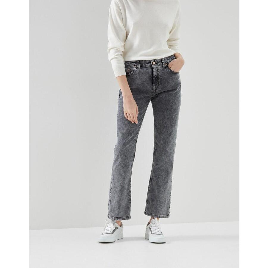 Brunello Cucinelli Slate Straight-Leg Denim Trousers