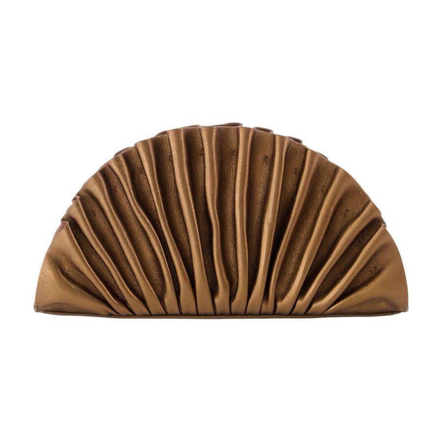 Cult Gaia Nala Clutch  Brown