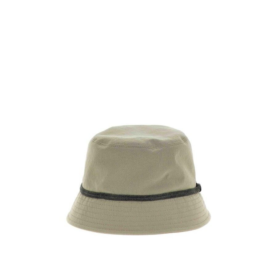 Brunello Cucinelli Jackfruit Nylon Bucket Hat, Size Small