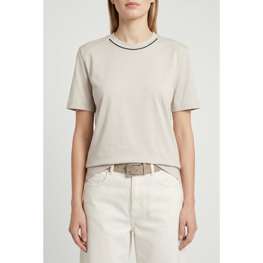 Brunello Cucinelli Wolight Beige Cotton Shirt