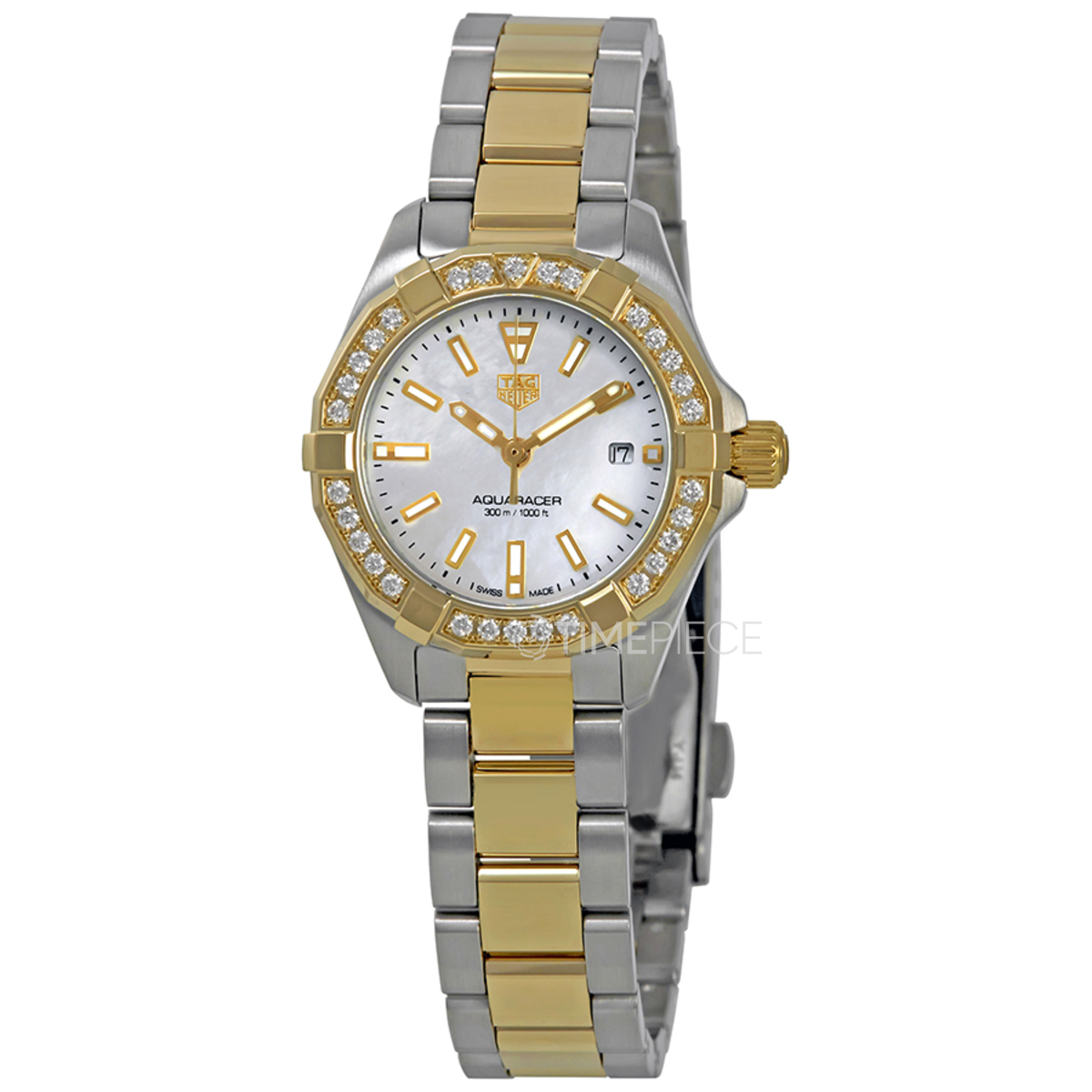 Tag Heuer Aquaracer Ladies 18K Yellow Gold and Steel Watch WBD1421.BB0321