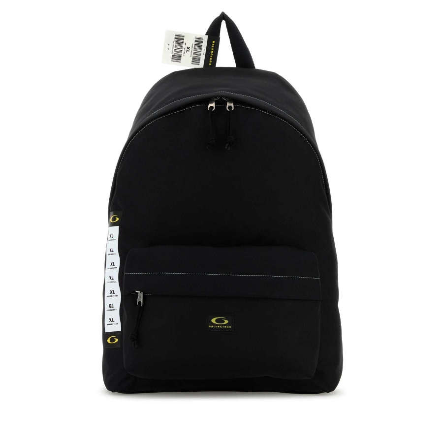 Balenciaga Black logo backpack
